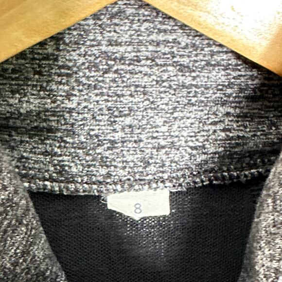 LULULEMON Define Jacket Heathered Black Gray Sz 8 {3K44} - Picture 6 of 7